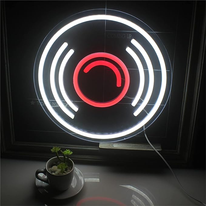 "CD Record" Neon Sign