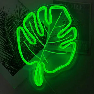 "Monstera Leaf" Neon Sign Medium(11"*8")