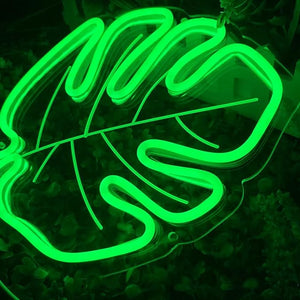 "Monstera Leaf" Neon Sign