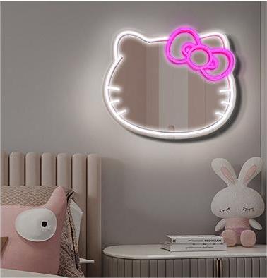 "Kitty Cat" Mirror Neon Sign